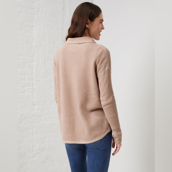 UpWest Cozy Up Waffle Button-Down Shirt R180 - Picture 3 of 8